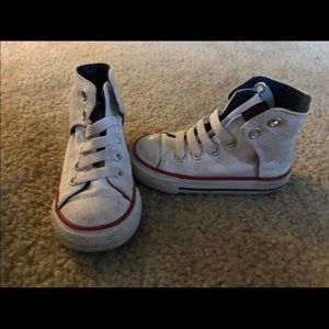 Toddler White Chucks- 6c